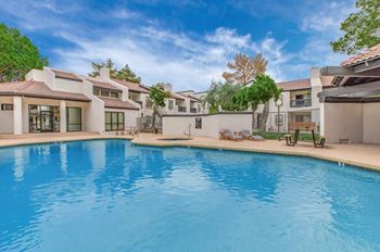 Shimmering swimming pool